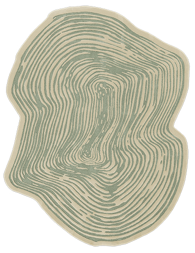 LOODE Handmade Rug With Botanical Silk by Rug'Society